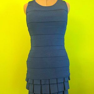 Rolo and Ale bandage-stye bright blue bodycon sleeveless dress